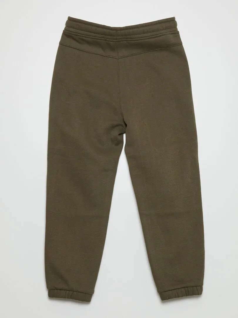 Pantalon jogging en molleton - Coupe + confortable - Kaki