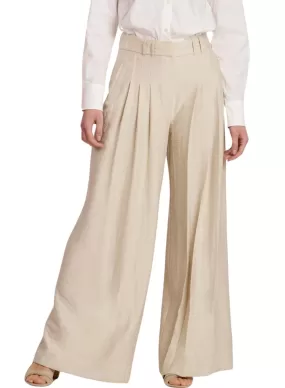 Pantalon Naf Naf Pinceaux Avant Beige Femme