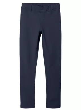 Pantalon Name It Java Solid Leggings Bleu Marine Fille