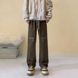 Pantalon paresseux surdimensionné de style rétro américain fonctionnelle unisexe