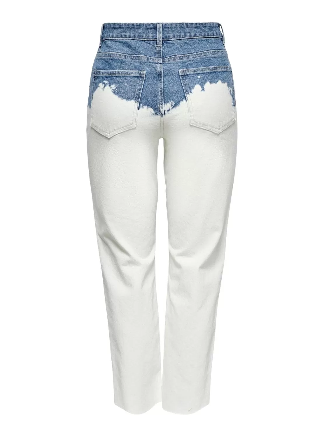 Pantalon vaquero Only Emily Life Blanc pour Femme