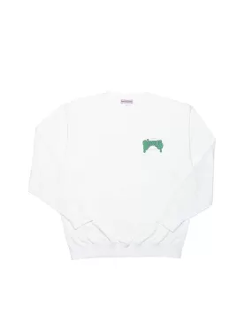 PULL CREWNECK VERITABLE WHITE - Bisous Skateboards | Chez Maman Rouen
