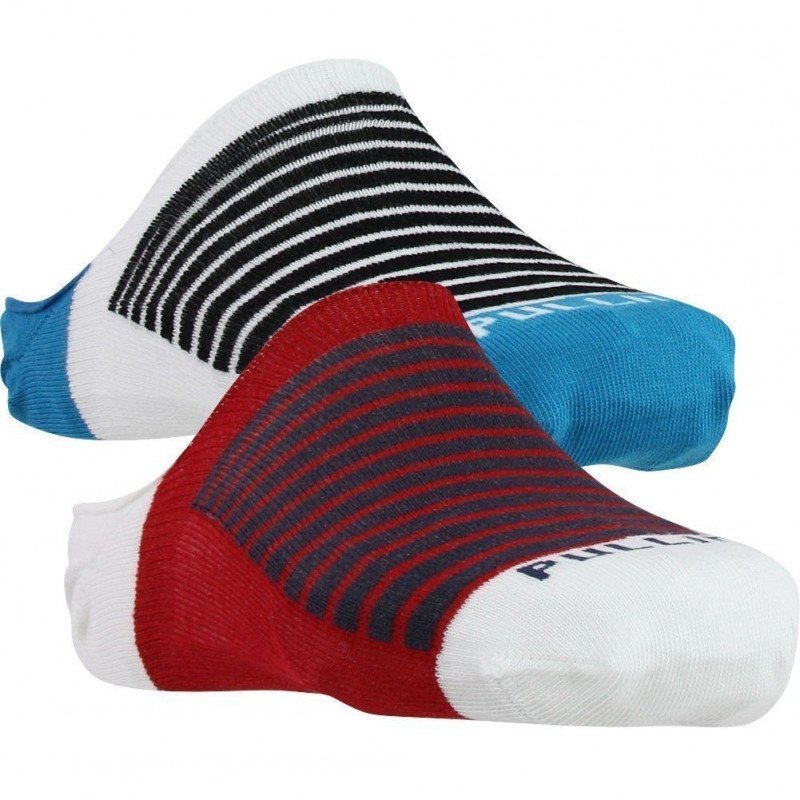 PULL IN 2 paires Socquettes Mixte Coton TOLARD Blanc Beu Rouge