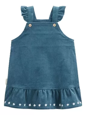 Robe bébé en velours côtelé Népal - Bleu
