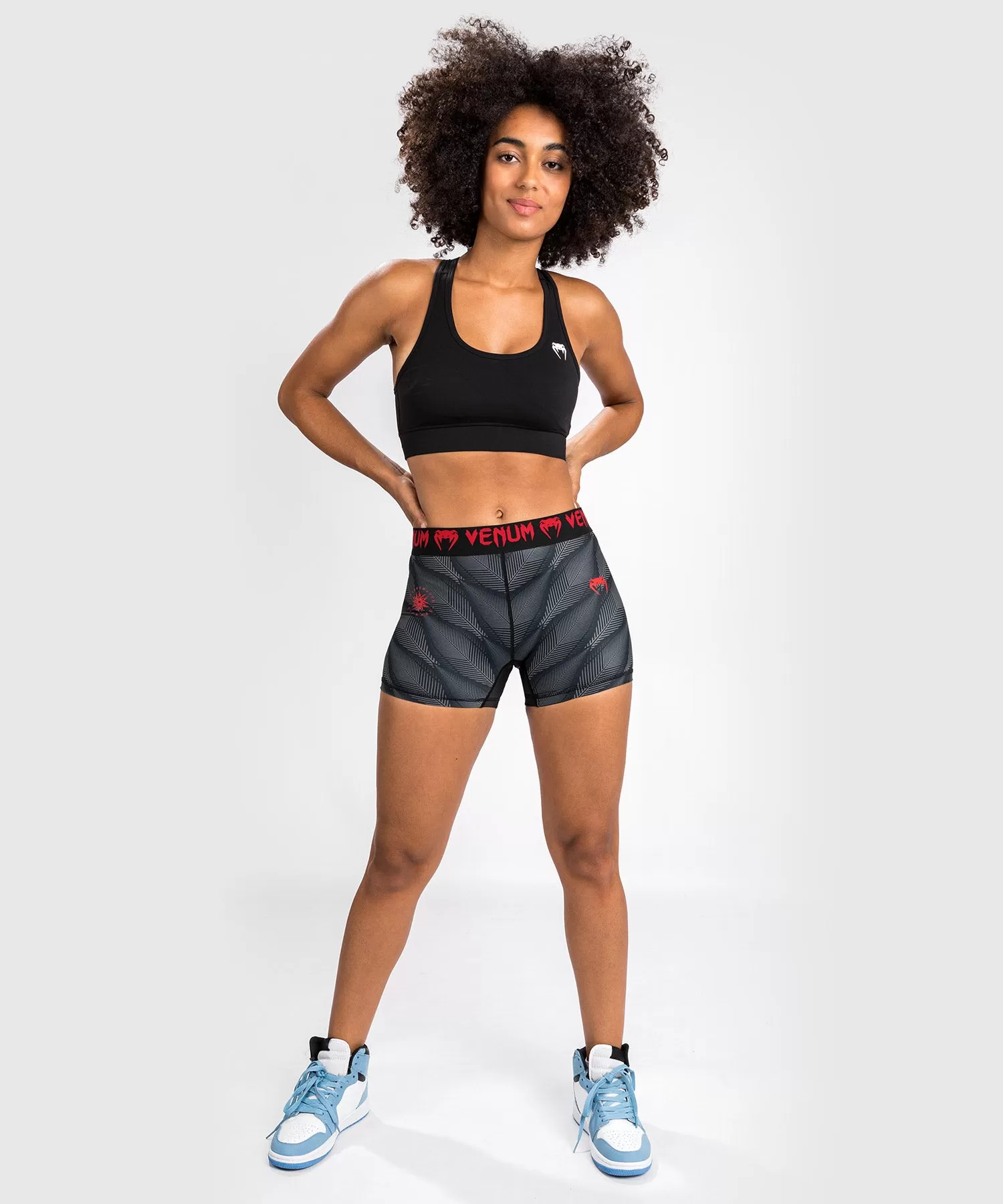 Short de Compression Venum Phantom - Pour Femme - Noir/Rouge