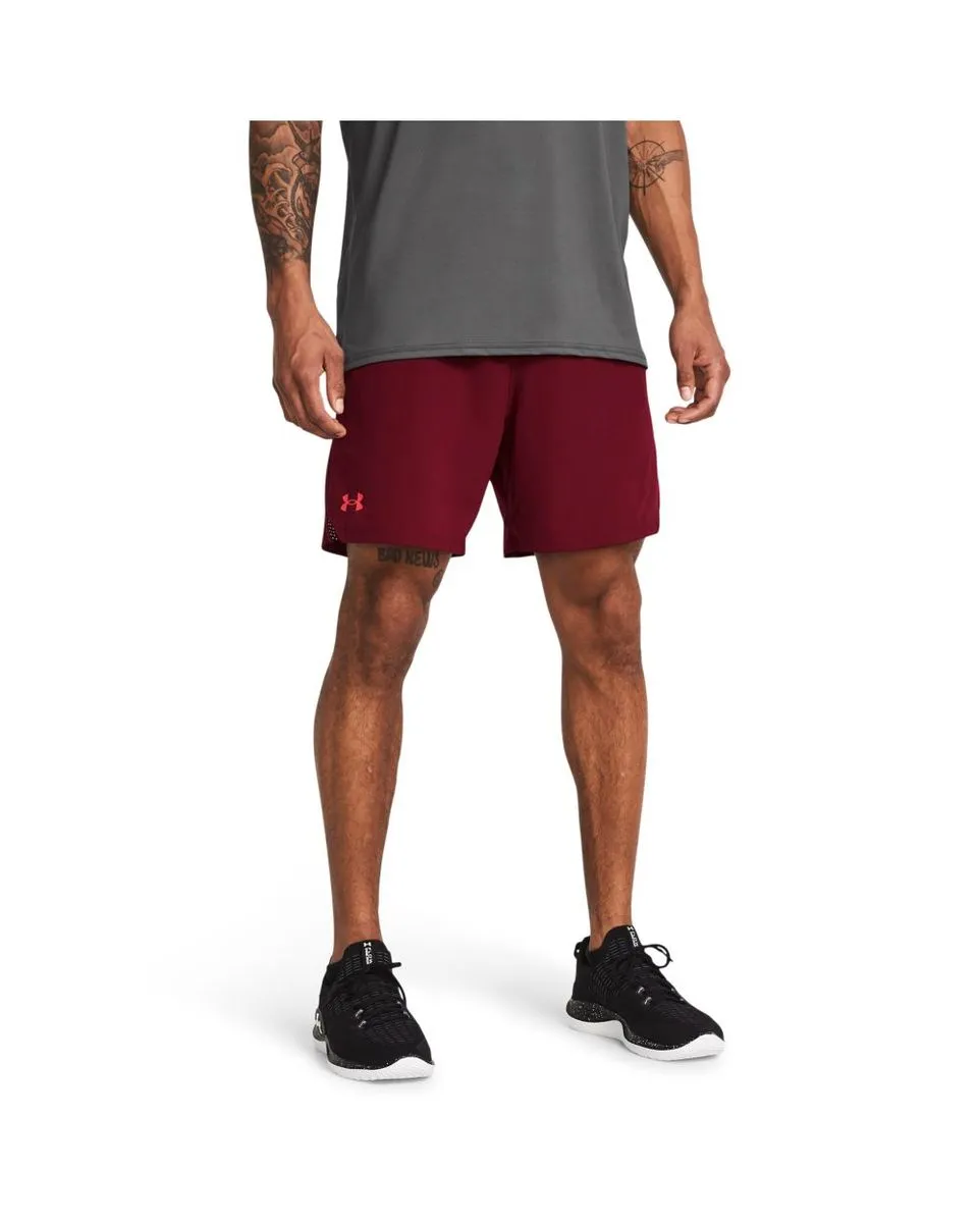 Short Homme UA VANISH WOVEN 6IN SHORTS Bordeaux