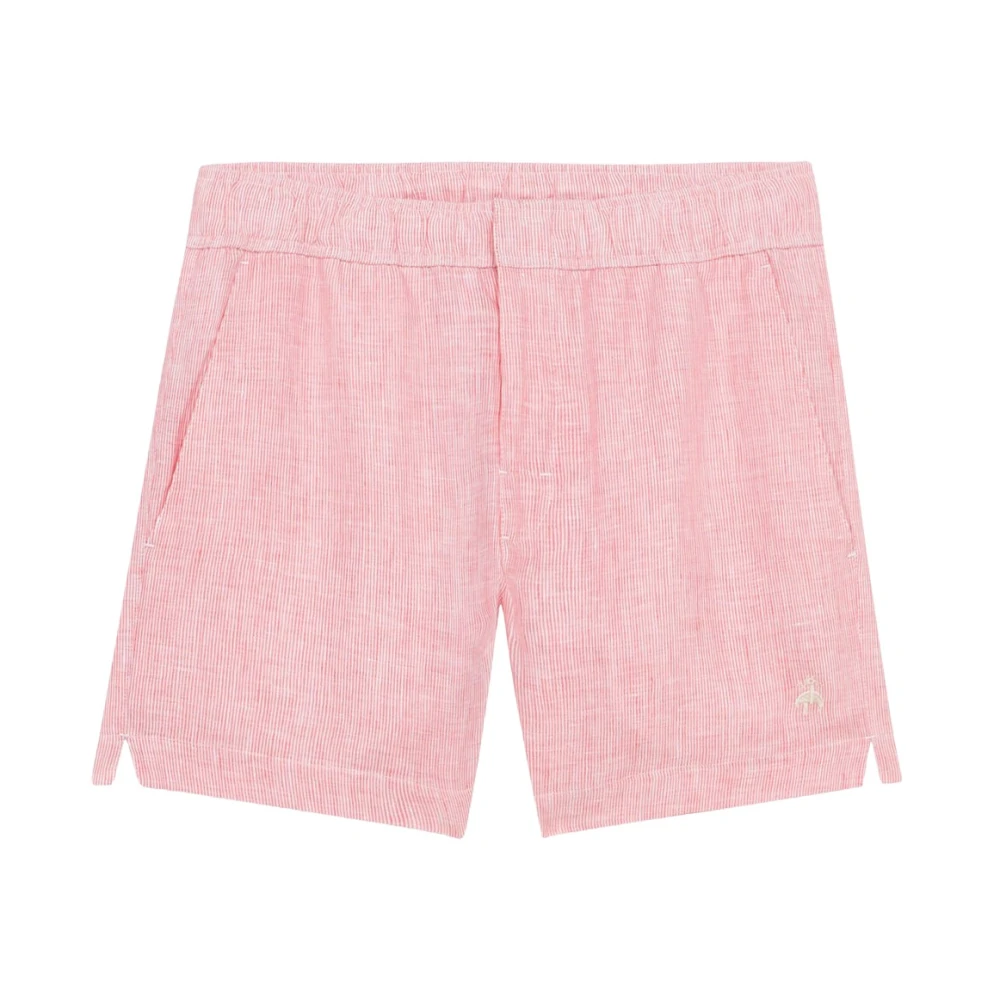 Shorts en lin rouges