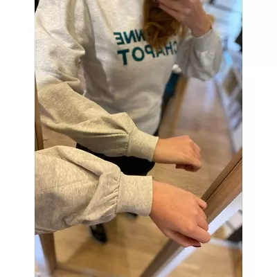 Sweat shirt Flo - Gris mélangé - FABIENNE CHAPOT