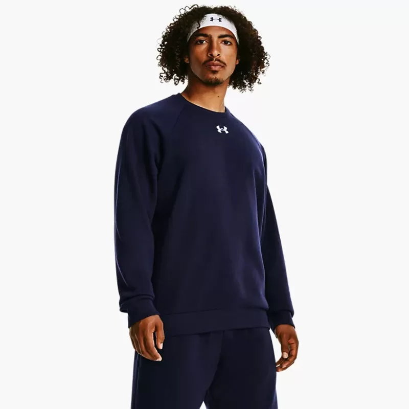Sweat Under Armour Rival Fleece - Marine/Blanc - 1379755-410