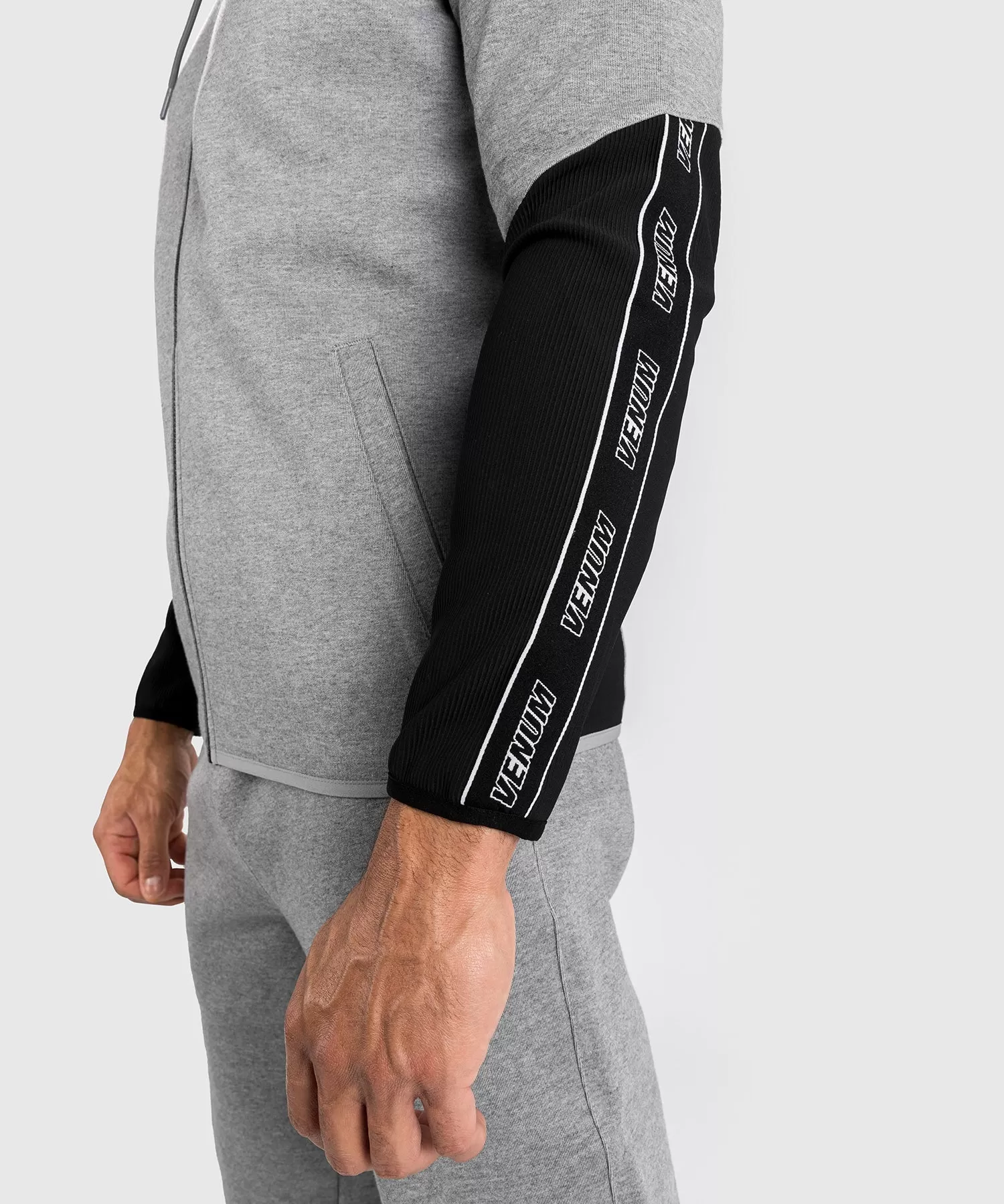 Sweat à capuche pour Hommes Venum Contender 4.0 - Gris chiné/Noir