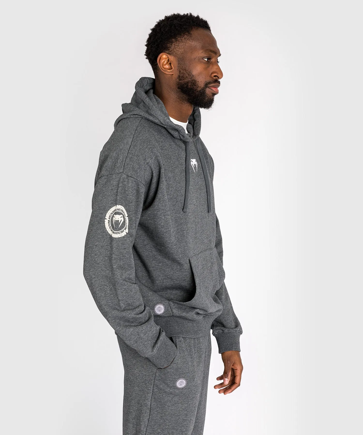 Sweatshirt À Capuche Pour Hommes Venum Vortex XL Lite - Gris Foncé Chiné