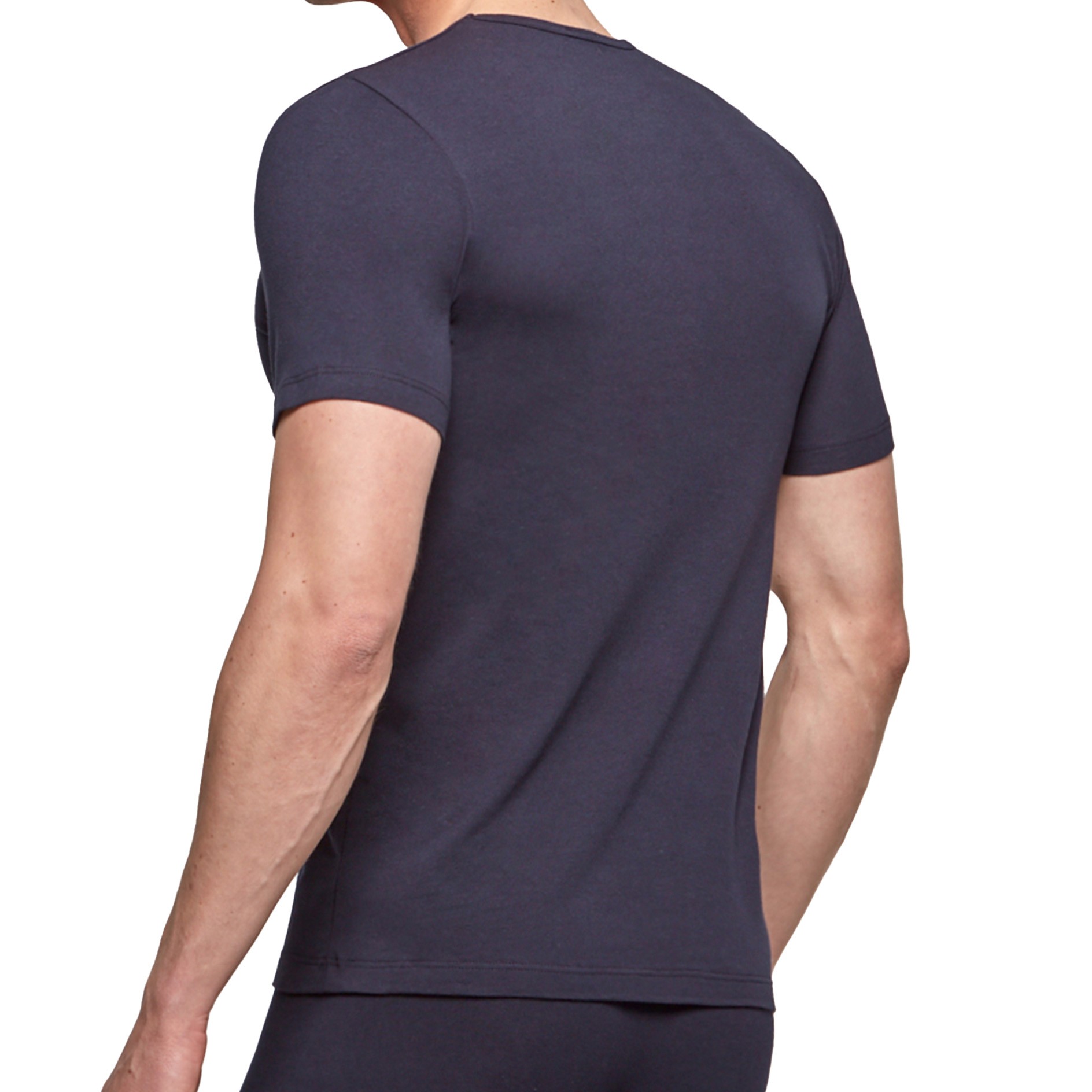 T-shirt COTTON ORGANIC - Bleu marine - Impetus : vente T-shirt manc...