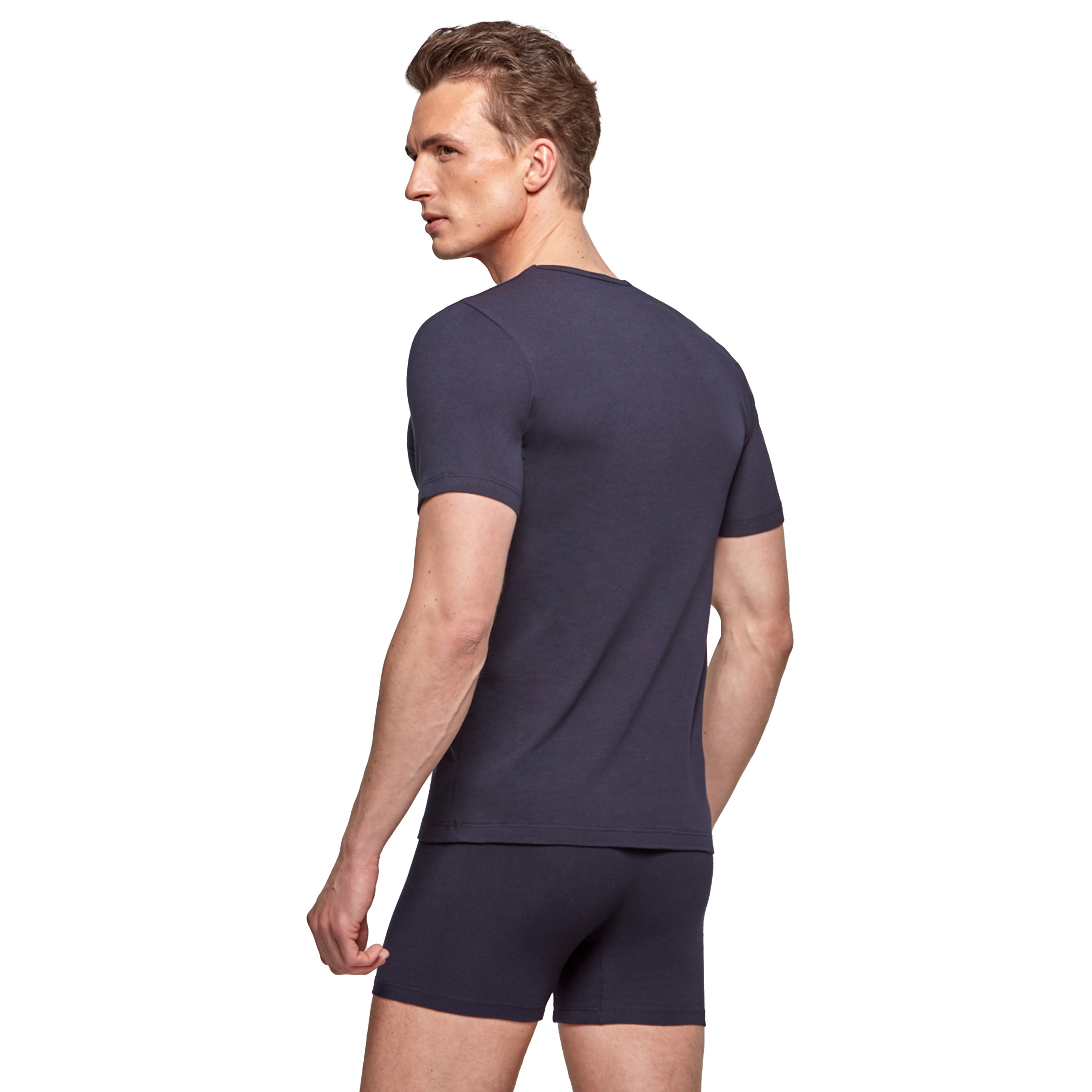 T-shirt COTTON ORGANIC - Bleu marine - Impetus : vente T-shirt manc...