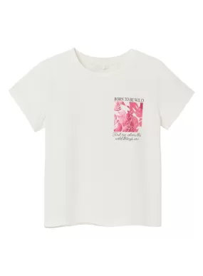 T-shirt Name It Dulrikka Blanc pour Fille
