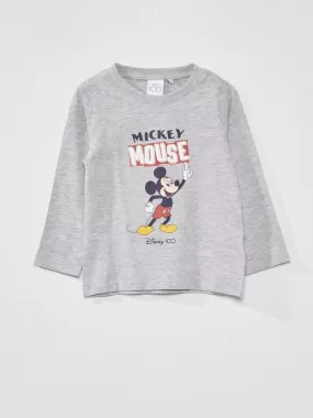 T-shirt à manches longues 'Mickey' - Gris
