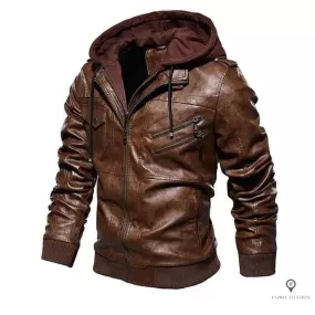 Veste Aviateur Homme<br/> Cuir Marron