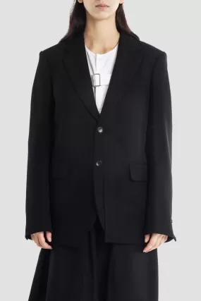 Veste noire avec empiècements