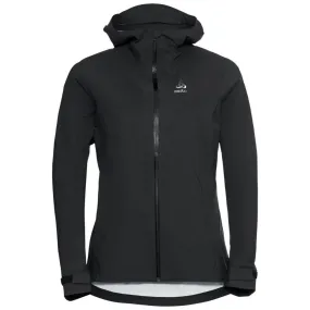 Vêtements de sport ODLO Femme| Veste de running et de randonnée imperméable ODLO Aegis 2.5L Waterproof Black pour femme| 528671-